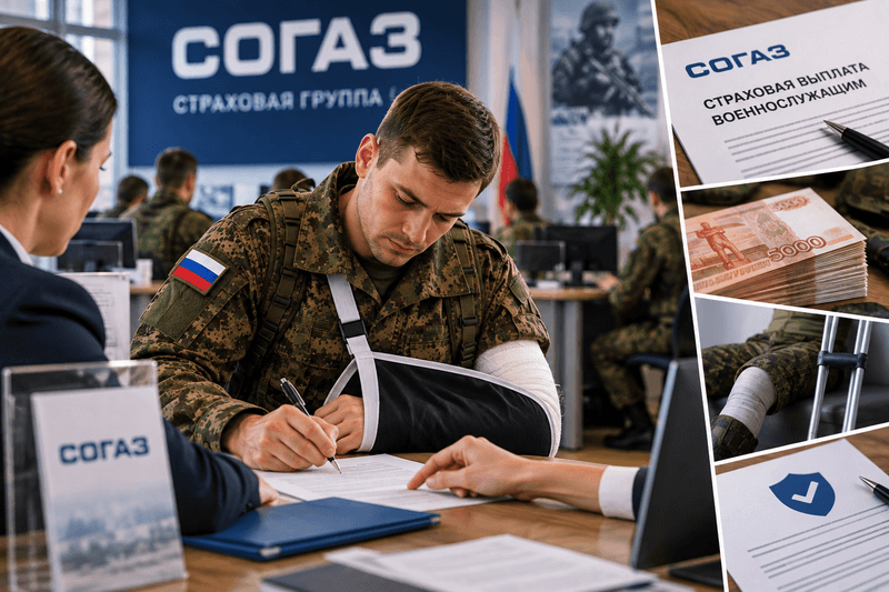 Выплаты СОГАЗ военнослужащим